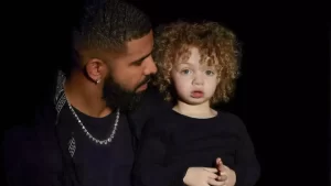 Adonis Graham as seen in an Instagram post alongside her father Drake